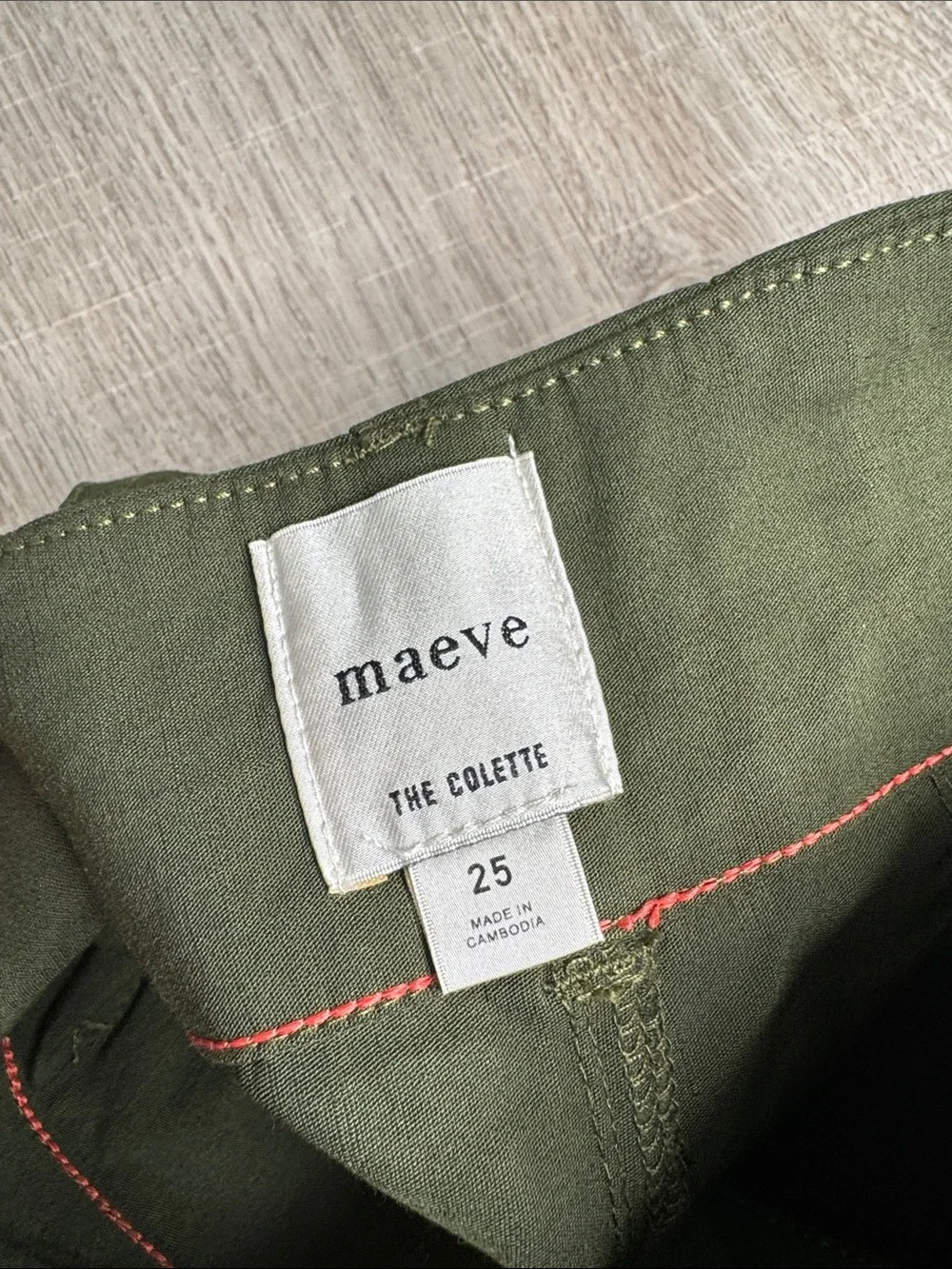 MAEVE Women’s Olive Green The Collette High Waist Wide Leg Trousers - Picture 7 of 10